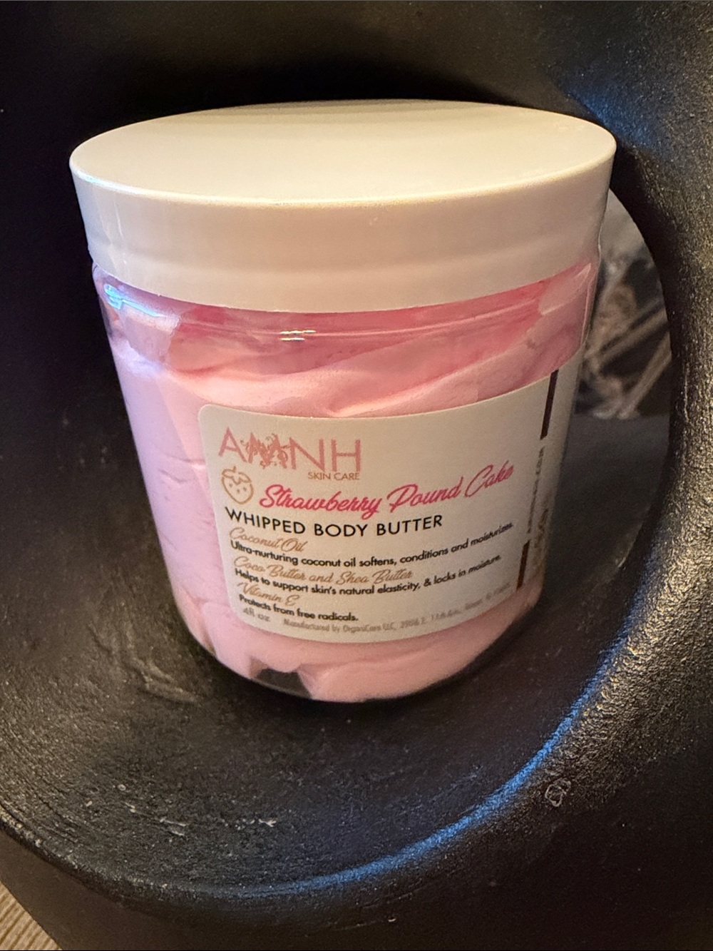 Aminnah Skin Care Strawberry Pound Cake Whipped Body Butter 4 oz. New